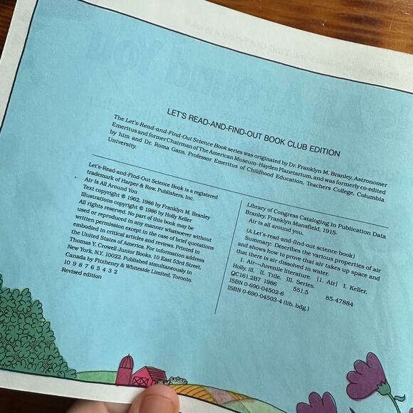 Vintage 1986 Air Is All Around You Science Hardcover Book - Picture 2 of 10